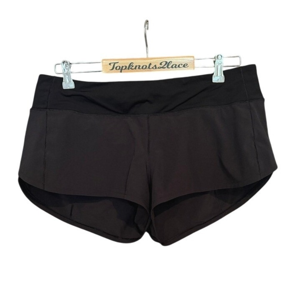 Lululemon Speed Up Short Black Size 10 - Picture 2 of 7